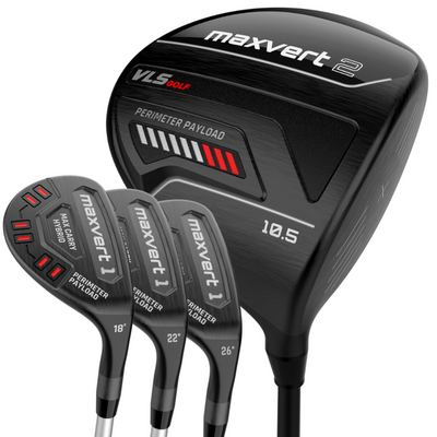 Maxvert 2 Driver and 3 Hybrids Bundle(18/22/26 Degree Hybrids)
